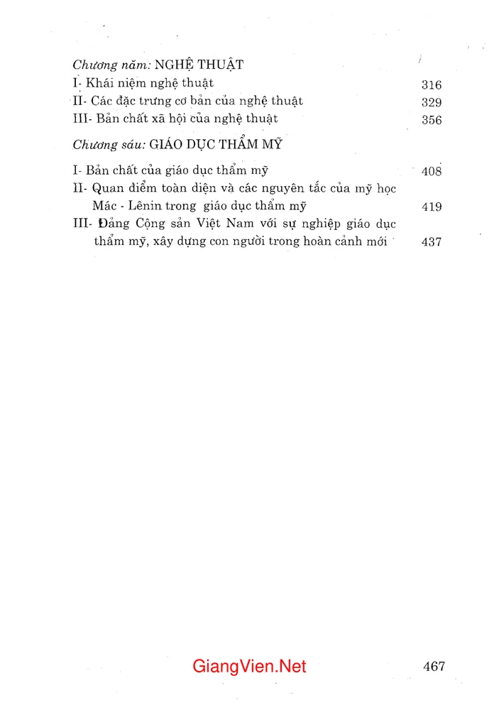 Trang 2 - Ảnh minh họa nội dung sách Mỹ học Mác Lênin