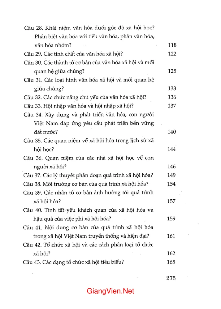 Trang 3 - Ảnh minh họa nội dung sách Hỏi đáp về xã hội học đại cương