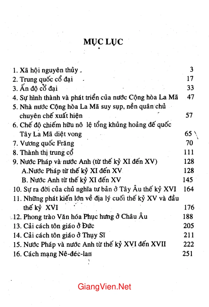 Trang 2 - Ảnh minh họa nội dung sách Lịch sử thế giới cổ trung đại