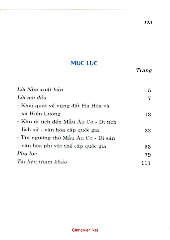 Trang 3 - Ảnh minh họa nội dung sách Về miền tâm linh khu di tích Đền mẫu Âu Cơ