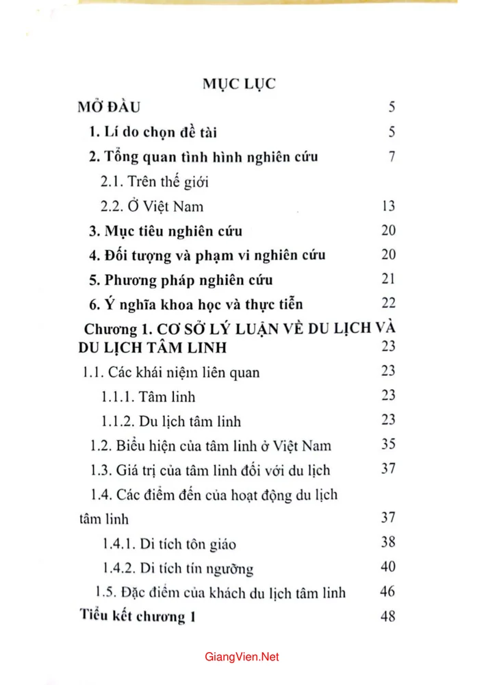 Trang 1 - Ảnh minh họa nội dung sách Phát triển du lịch tâm linh trên địa bàn thành phố Tuyên Quang 
