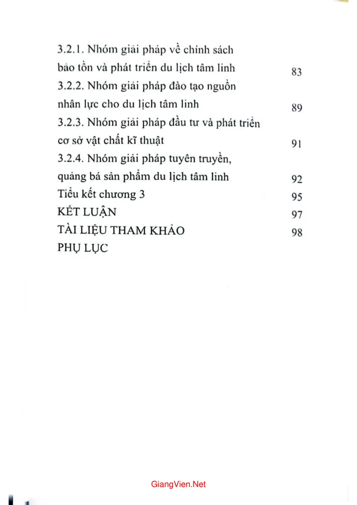 Trang 3 - Ảnh minh họa nội dung sách Phát triển du lịch tâm linh trên địa bàn thành phố Tuyên Quang 