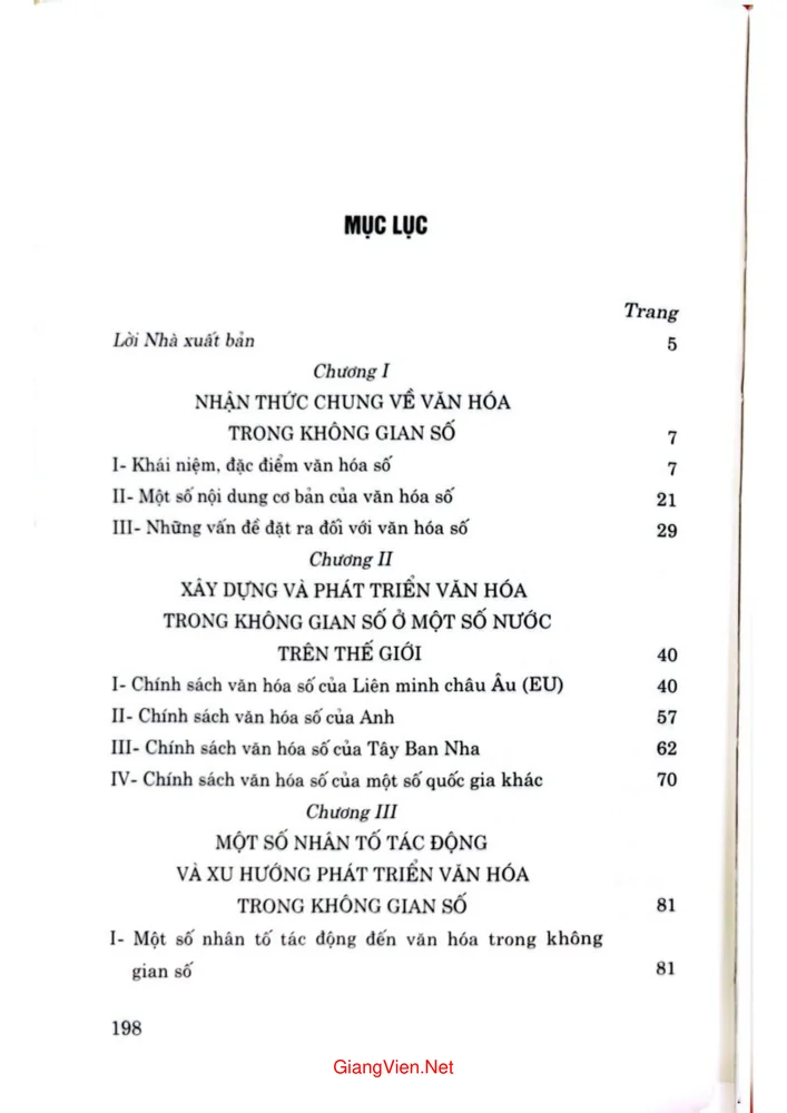 Trang 1 - Ảnh minh họa nội dung sách Nhận diện văn hóa trong không gian số