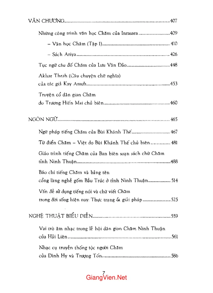 Trang 3 - Ảnh minh họa nội dung sách Văn hóa Chăm - nghiên cứu và phê bình