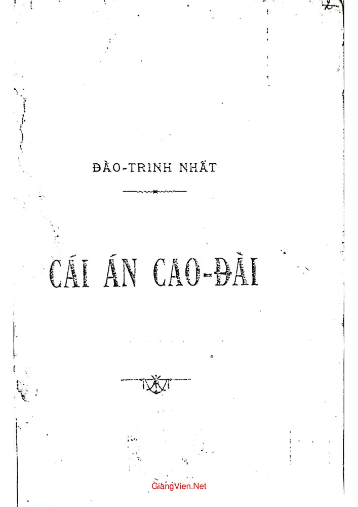 Cái án Cao Đài