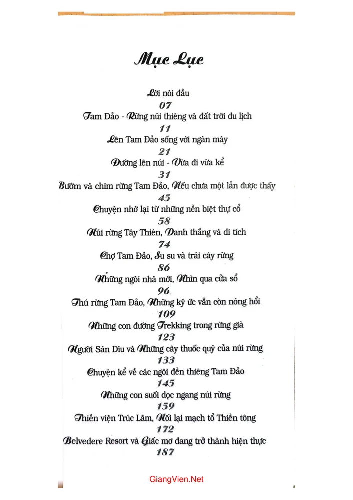 Trang 1 - Ảnh minh họa nội dung sách Tam Đảo - Miền du lịch đất tâm linh