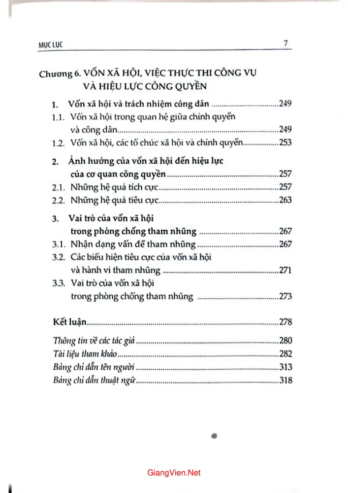 Trang 5 - Ảnh minh họa nội dung sách Vốn xã hội và phát triển
