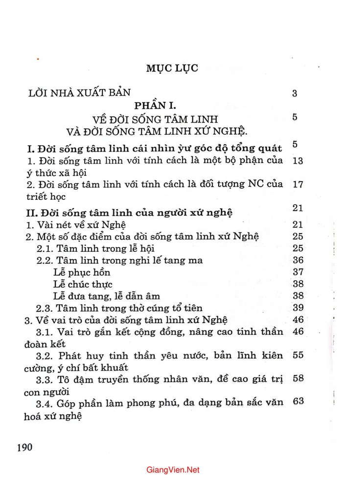 Trang 1 - Ảnh minh họa nội dung sách Văn hóa tâm linh xứ Nghệ