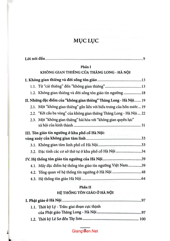 Trang 1 - Ảnh minh họa nội dung sách Không gian tâm linh của người Hà Nội