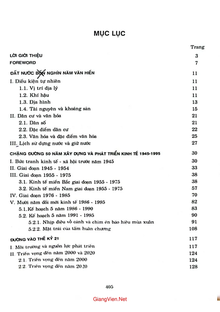 Trang 1 - Ảnh minh họa nội dung sách Kinh tế Việt Nam chặng đường 1945 - 1995 và triển vọng đến năm 2020