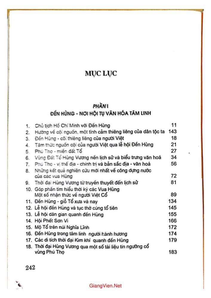 Trang 1 - Ảnh minh họa nội dung sách Đền Hùng nơi hội tụ văn hóa tâm limh