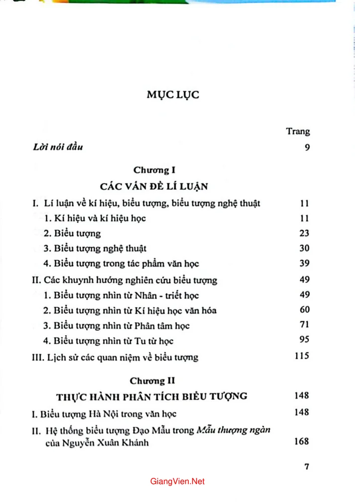 Trang 1 - Ảnh minh họa nội dung sách Từ ký hiệu đến biểu tượng