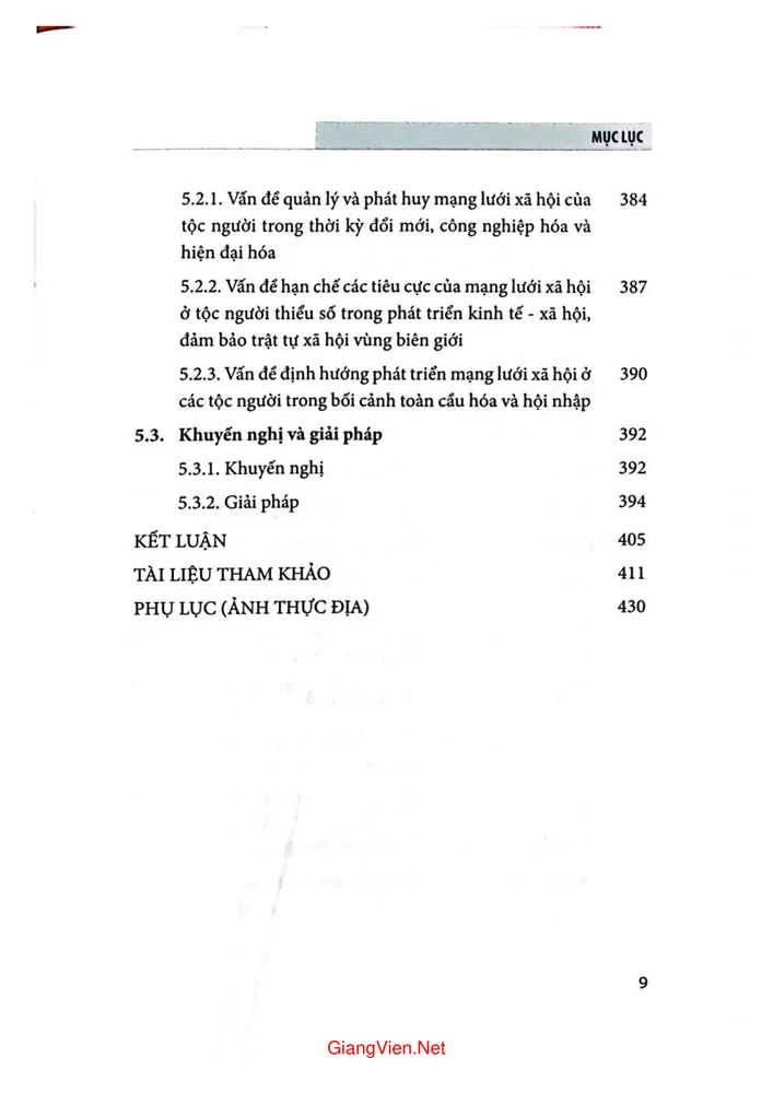 Trang 5 - Ảnh minh họa nội dung sách Mạng lưới xã hội của một số tộc người trong phát triển kinh tế xã hội vùng biên giới Việt Nam - Trung Quốc 