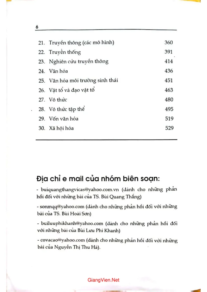 Trang 2 - Ảnh minh họa nội dung sách 30 thuật ngữ nghiên cứu văn hóa