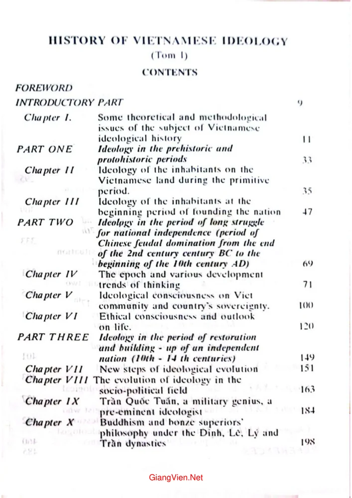 Trang 4 - Ảnh minh họa nội dung sách Lịch sử tư tưởng Việt Nam tác giả Nguyễn Tài Thư, tập 1