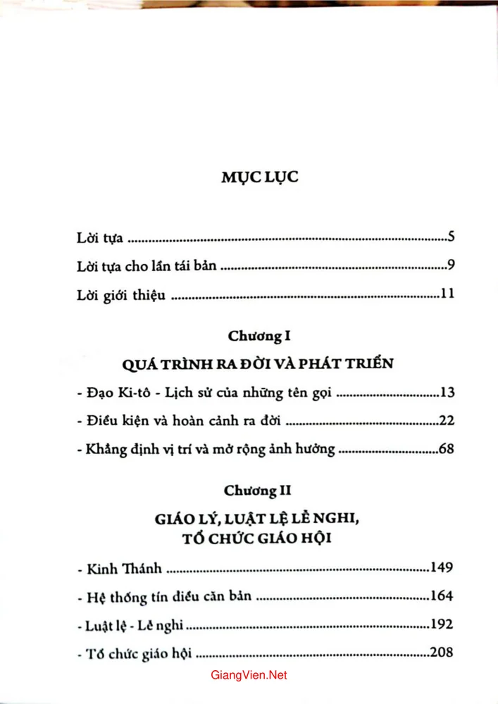 Trang 1 - Ảnh minh họa nội dung sách Đạo Tin Lành trên thế giới và ở Việt Nam