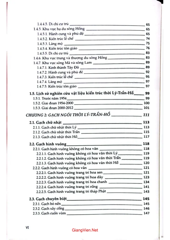 Trang 2 - Ảnh minh họa nội dung sách Gạch ngói và vật liệu trang trí trên mái thời Lý, Trần, Hồ