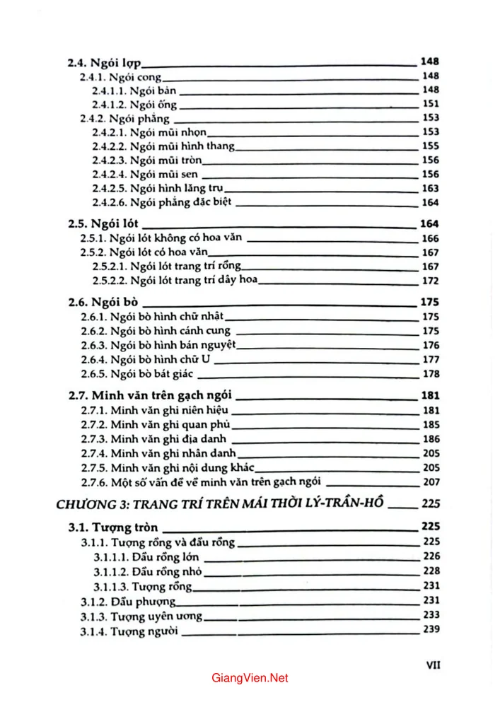 Trang 3 - Ảnh minh họa nội dung sách Gạch ngói và vật liệu trang trí trên mái thời Lý, Trần, Hồ