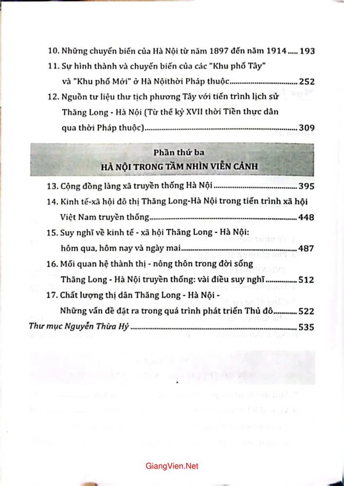 Trang 2 - Ảnh minh họa nội dung sách Thăng Long Hà Nội trong mắt một người Hà Nội (tuyển tập nghiên cứu)