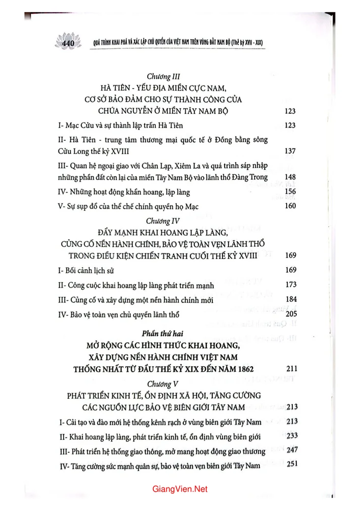 Trang 2 - Ảnh minh họa nội dung sách Quá trình khai phá và xác lập chủ quyền của Việt Nam trên vùng đất Nam Bộ (Thế kỷ 17 - 19)