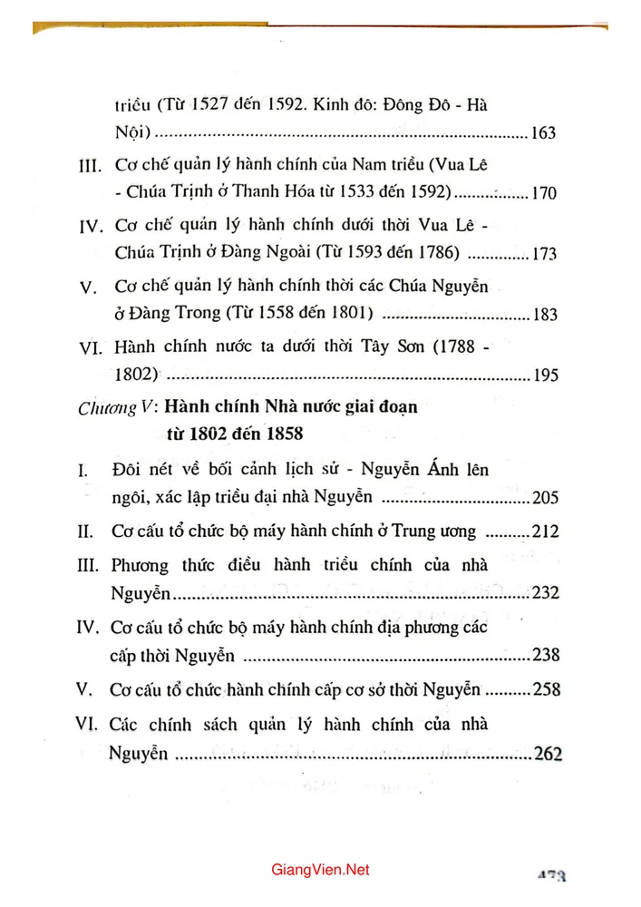Trang 3 - Ảnh minh họa nội dung sách Giáo trình lịch sử hành chính nhà nước Việt Nam