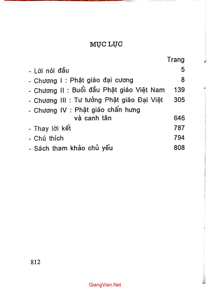 Trang 2 - Ảnh minh họa nội dung sách Tư tưởng Phật giáo Việt Nam