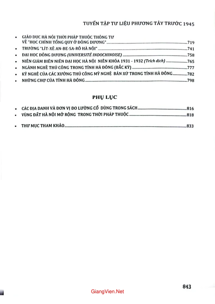 Trang 2 - Ảnh minh họa nội dung sách Tư liệu văn hiến Thăng Long Hà Nội. Tư liệu phương tây trước 1945