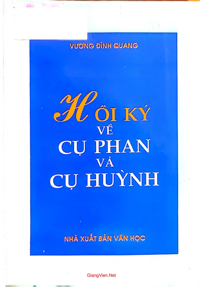 Hồi ký về cụ Phan và cụ Huỳnh
