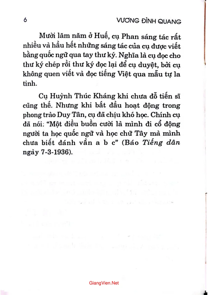 Trang 2 - Ảnh minh họa nội dung sách Hồi ký về cụ Phan và cụ Huỳnh