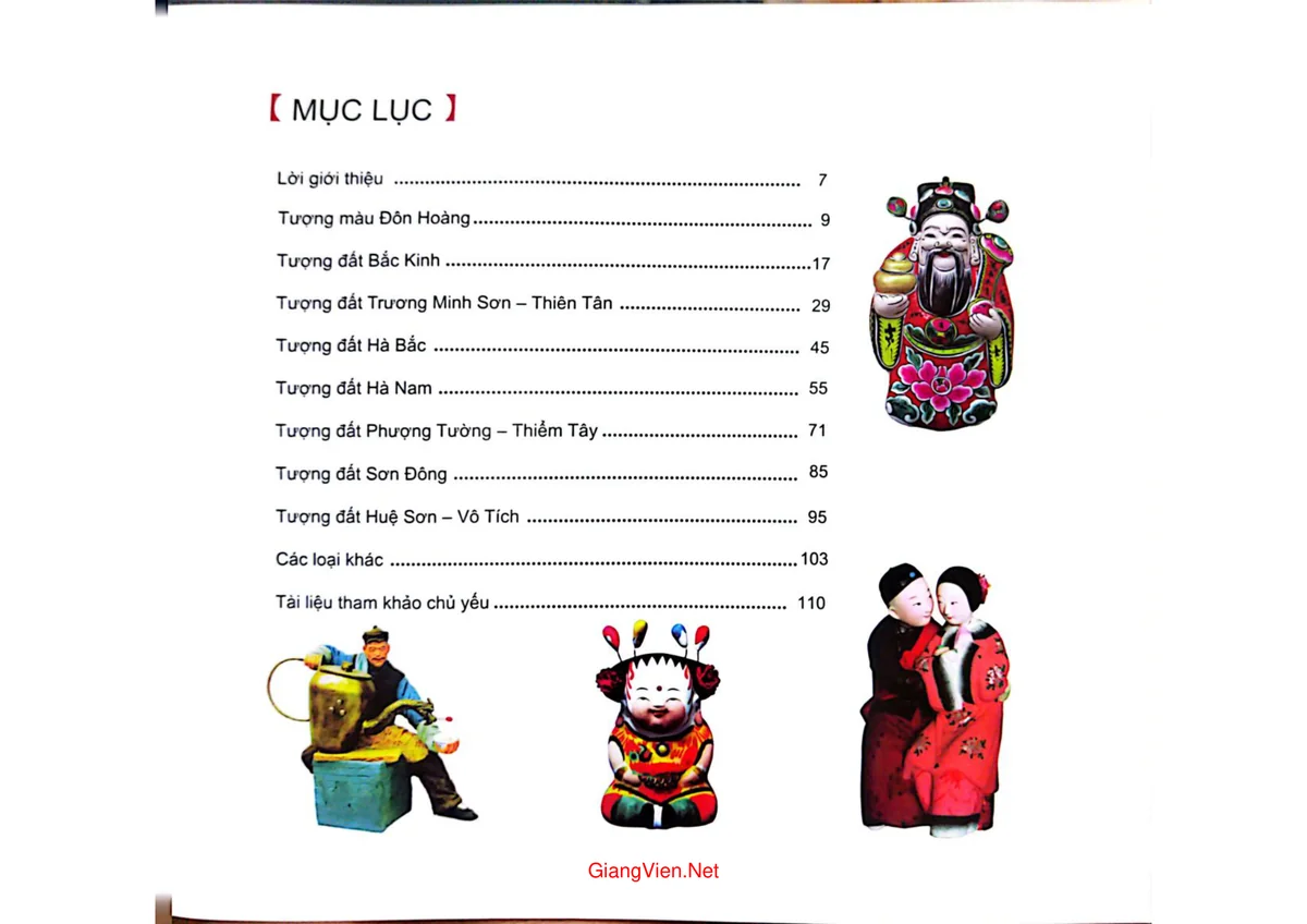 Trang 1 - Ảnh minh họa nội dung sách Tượng đất dân gian Trung Quốc