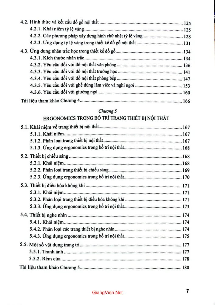 Trang 3 - Ảnh minh họa nội dung sách Ứng dụng Ergonomics trong thiết kế nội thất