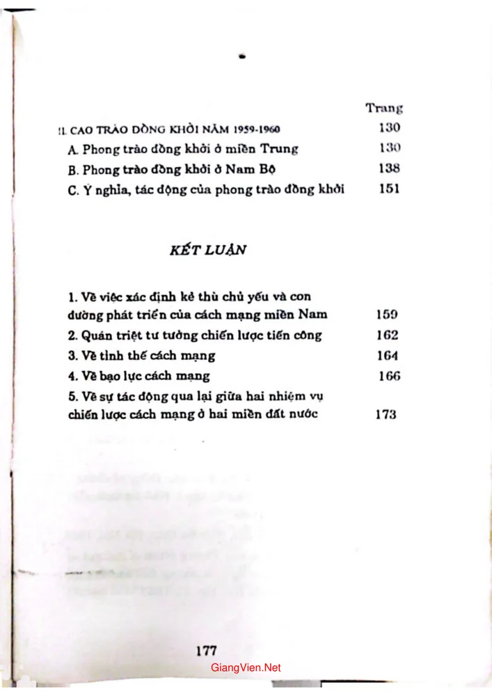Trang 3 - Ảnh minh họa nội dung sách Lịch sử cách mạng miền Nam Việt Nam giai đoạn 1954- 1960