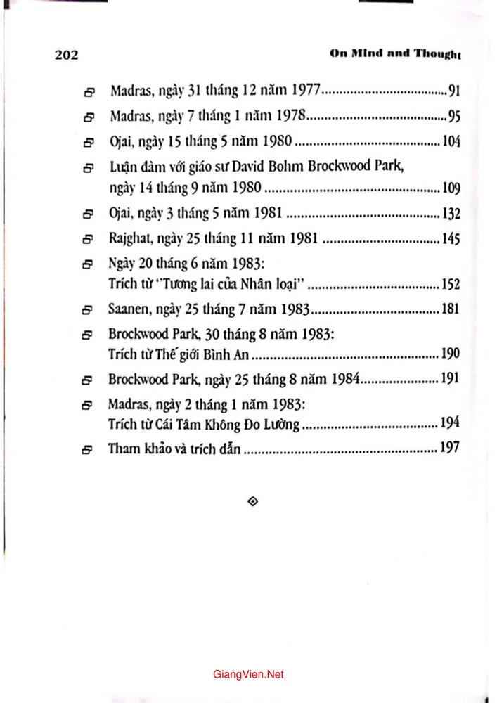 Trang 2 - Ảnh minh họa nội dung sách Về tâm và ý