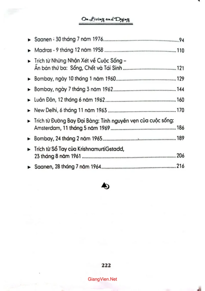Trang 2 - Ảnh minh họa nội dung sách Về sống và chết