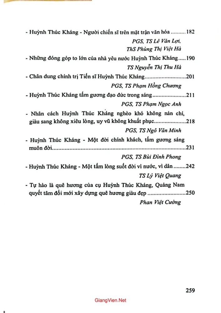 Trang 3 - Ảnh minh họa nội dung sách Huỳnh Thúc Kháng với cách mạng Việt Nam và quê hương Quảng Nam