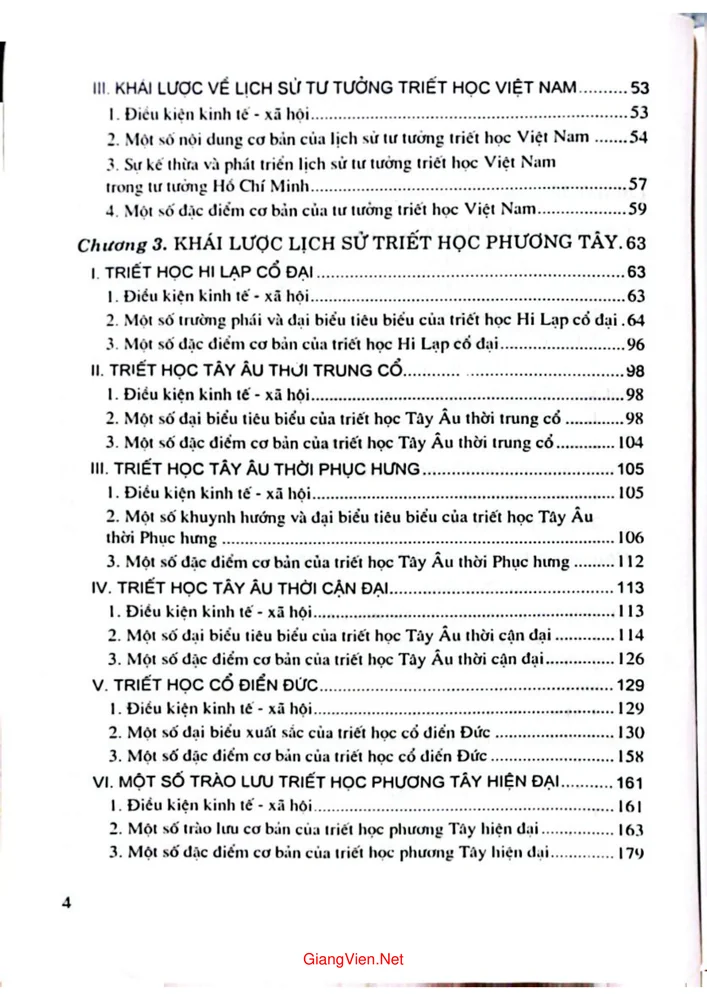 Trang 2 - Ảnh minh họa nội dung sách Lịch sử triết học