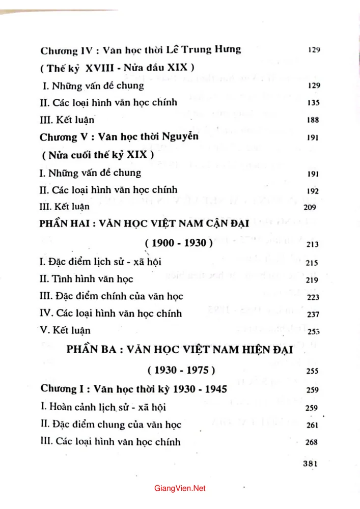 Trang 2 - Ảnh minh họa nội dung sách Văn học Việt Nam từ thế kỷ X đến thế kỷ XX