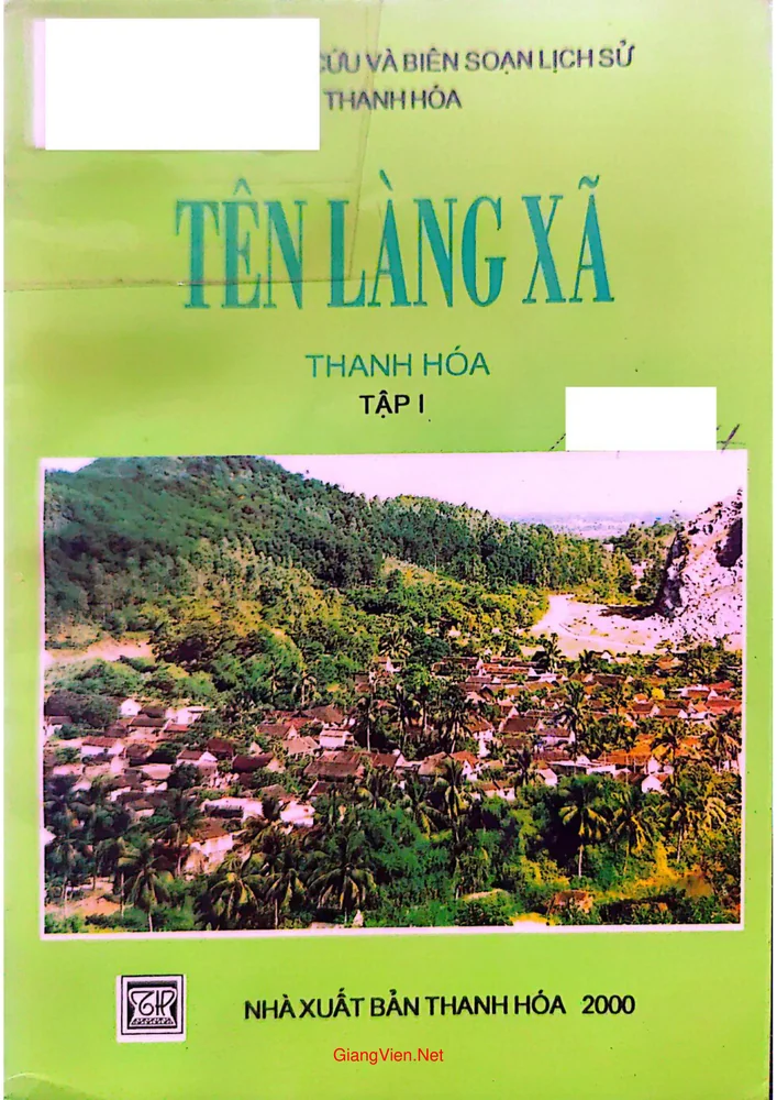 Tên làng xã Thanh Hóa tập 1