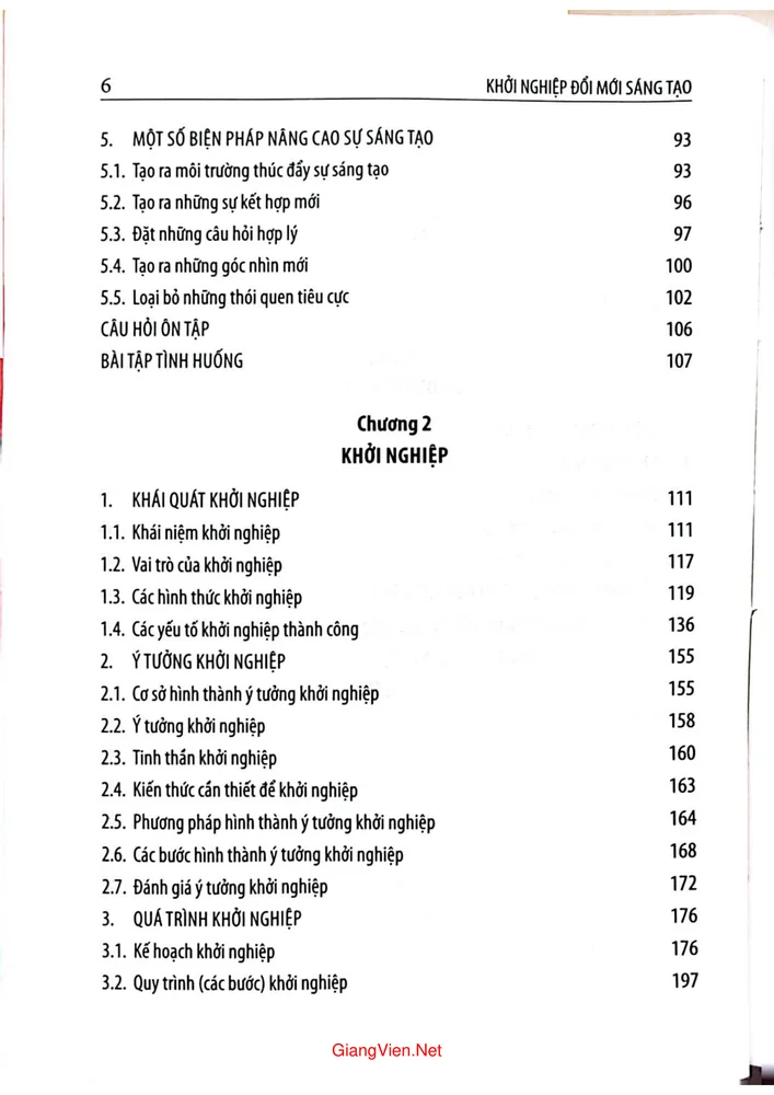 Trang 2 - Ảnh minh họa nội dung sách Khởi nghiệp, đổi mới sáng tạo