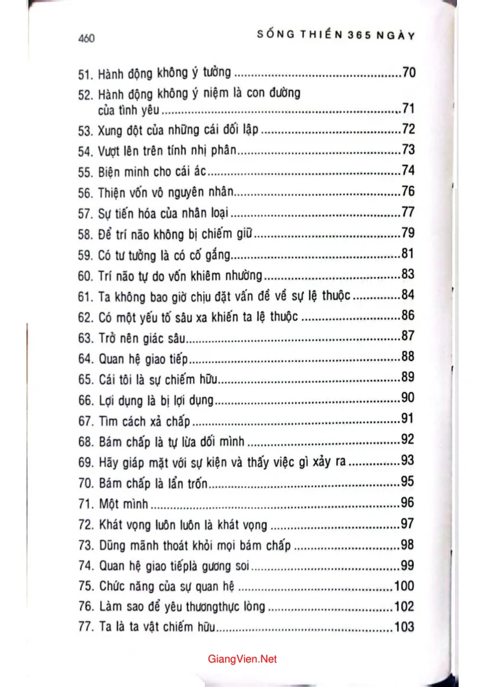 Trang 3 - Ảnh minh họa nội dung sách Sống thiền 365 ngày