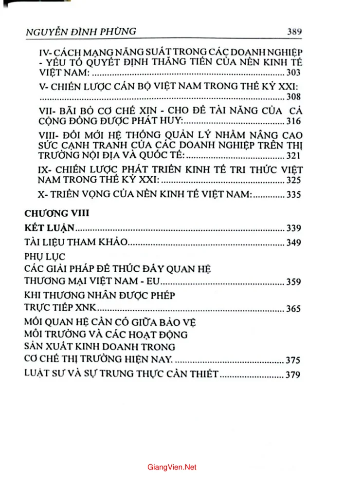 Trang 4 - Ảnh minh họa nội dung sách Triển vọng kinh tế Việt Nam nhìn từ những năm hội nhập kinh tế quốc tế