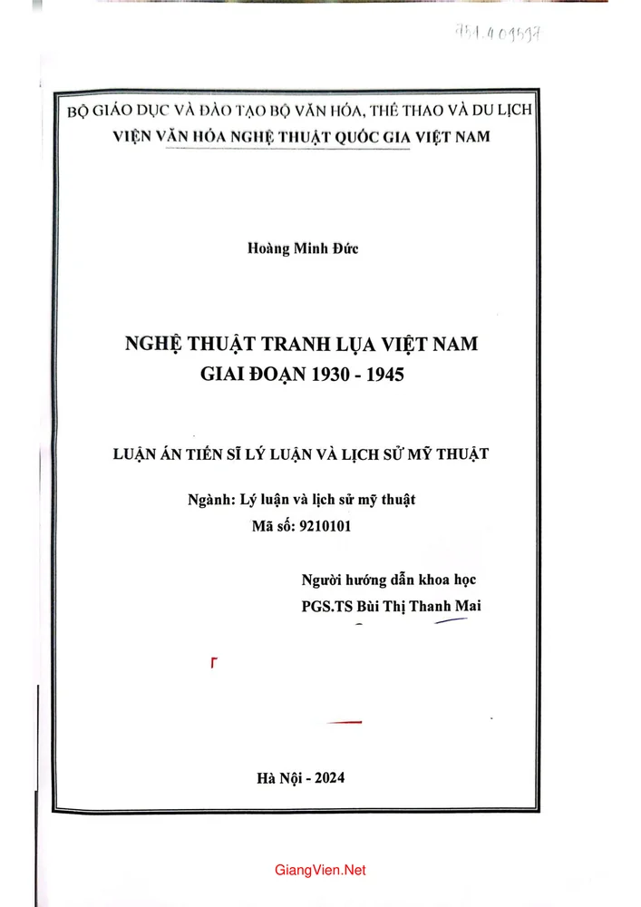 Nghệ thuật tranh lụa Việt Nam 1930 1945