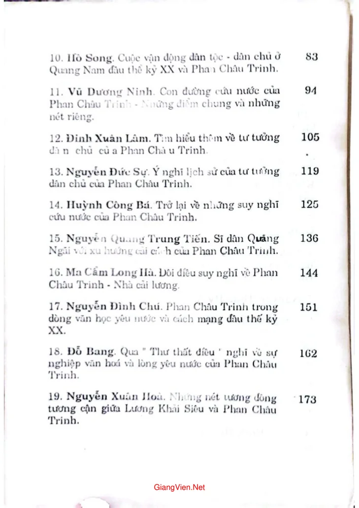 Trang 2 - Ảnh minh họa nội dung sách Kỷ yếu Hội thảo khoa học Phan Châu Trinh và Huỳnh Thúc Kháng