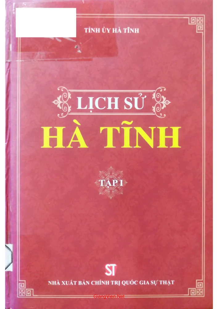Lịch sử Hà Tĩnh, tập 1