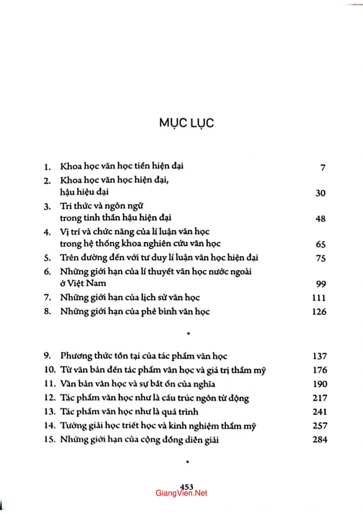 Trang 1 - Ảnh minh họa nội dung sách Văn bản văn học và sự bất ổn của ngữ nghĩa