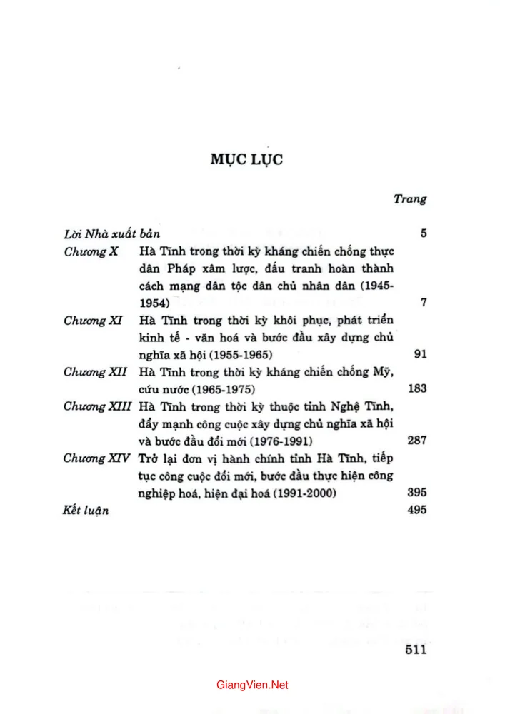 Trang 1 - Ảnh minh họa nội dung sách Lịch sử Hà Tĩnh, tập 2