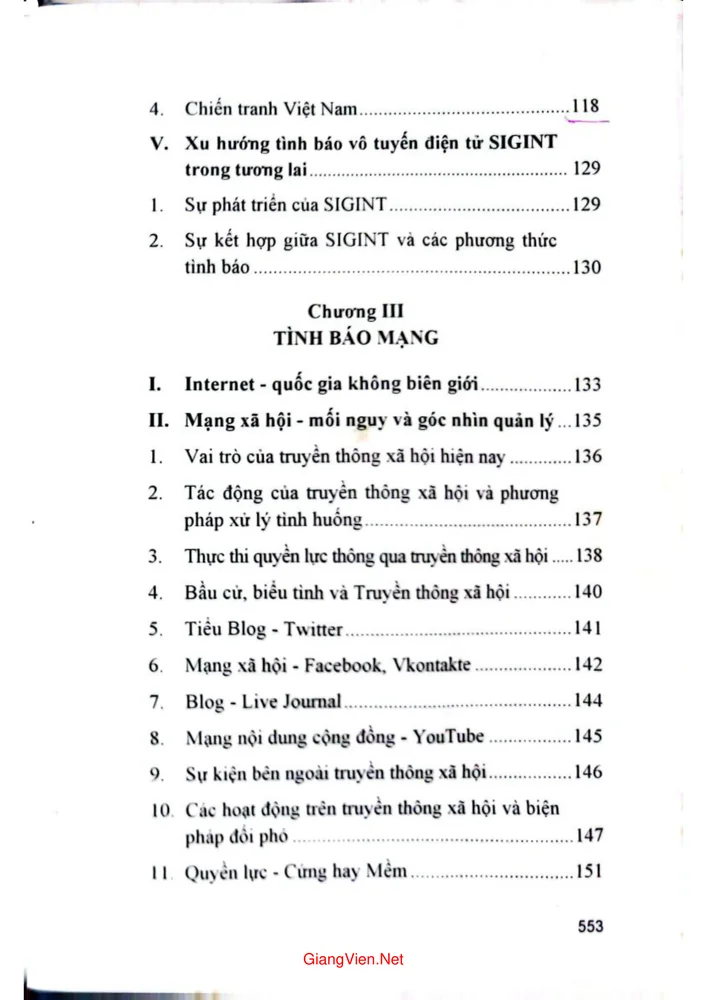 Trang 3 - Ảnh minh họa nội dung sách Tình báo điện tử không gian