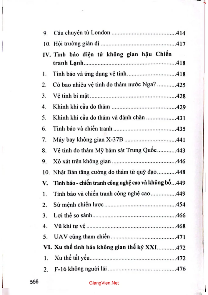 Trang 6 - Ảnh minh họa nội dung sách Tình báo điện tử không gian