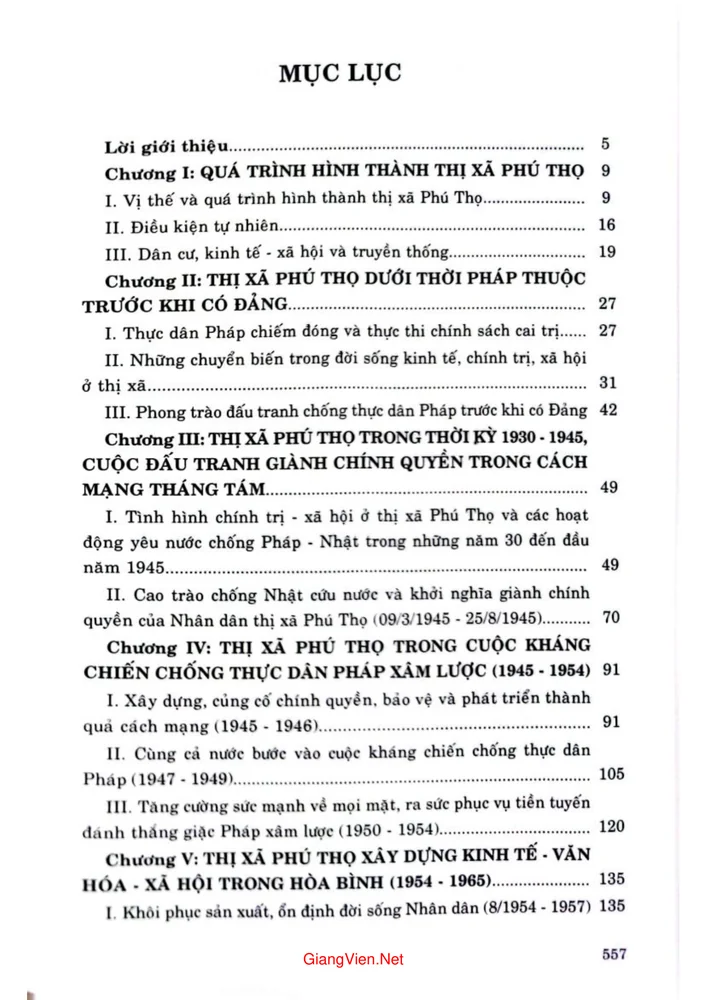 Trang 1 - Ảnh minh họa nội dung sách Lịch sử 120 năm thị xã Phú Thọ (1903 - 2023)