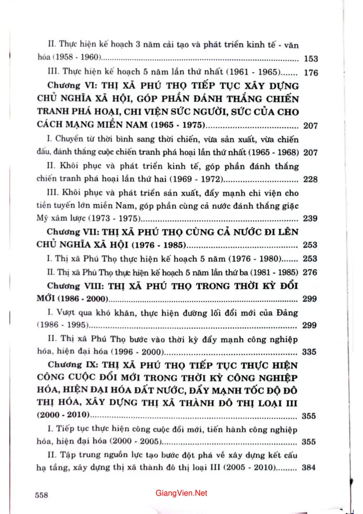 Trang 2 - Ảnh minh họa nội dung sách Lịch sử 120 năm thị xã Phú Thọ (1903 - 2023)